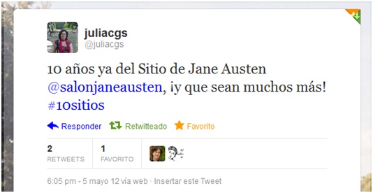 10 años de El Sitio de Jane - 10 years of Jane's Site