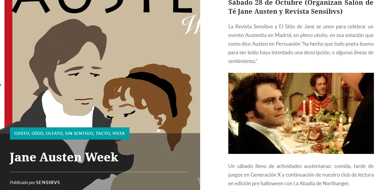 Austen Week con revista Sensibvs